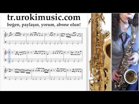 Saksafon tenor dersleri Aleyna Tilki - Sen Olsan Bari Notalar Eğitim um-i723