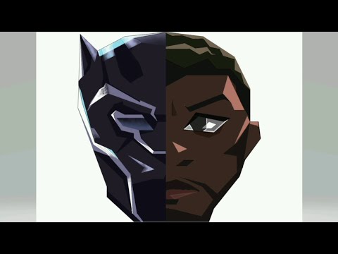 A TRIBUTE to CHADWICK BOSEMAN as BLACK PANTHER - DIGITAL ARTWORK . #wakandaforever #blackpanther