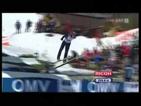 Harri Olli Planica 2009 1. Durchgang 2. Versuch 225m ORF