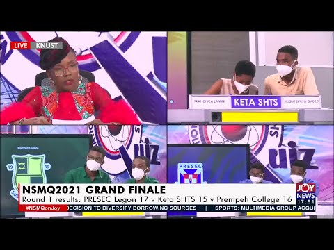 NSMQ2021 Grand Finale: PRESEC Legon vs Keta SHTS vs Prempeh College – Joy News (26-11-21)
