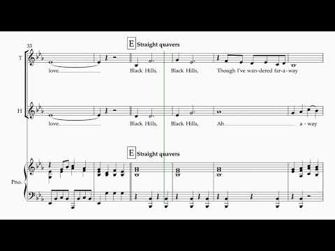 Black Hills of Dakota-   2 parts arranged by Matt Finch