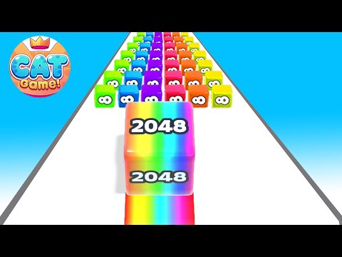 Satisfying Mobile Games - Cubic numbers 2048  vs Chain Block 2048 vs Ball Merge 2048 ⭐ Number Games