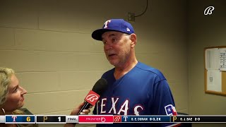 Bruce Bochy on Eovaldi's Complete Game, Rangers 6-1 Win