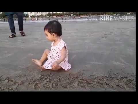 MAHAAM'S First Crawl on the Sea Beach.