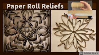 Paper Roll Relief Sculpture