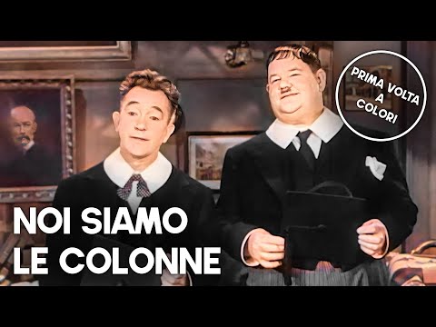 Noi siamo le colonne | Stanlio e Ollio | a Colori | Film completo in italiano