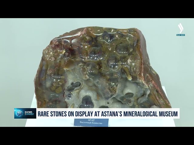 Астанадағы минералогиялық музейде сирек кездесетін тастар сақталған