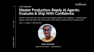 Master Production-Ready AI Agents: Evaluate & Ship With Confidence
