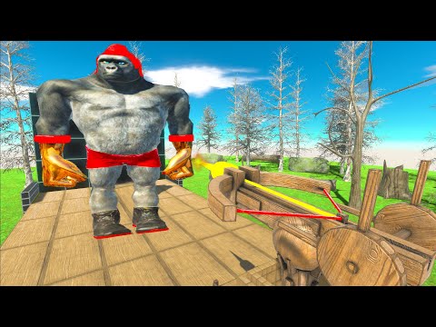 Golden Ballista vs Giant Units - Animal Revolt Battle Simulator