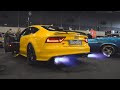 Modified Cars revving at Car Show 100% Auto Live | Extreme Flames, Bangs, Loud Sounds, ...
