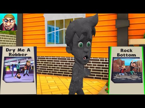 SCARY ROBBER Chapter YIKES IT's Valentine Level Dry me A Robber, Rock Bottom Prank Failed