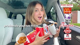 Rating of French fries from different fast food outlets 🍟