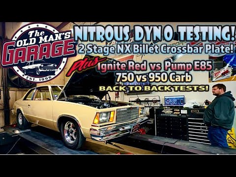 NITROUS DYNO NUMBERS REVEALED!  IGNITE RED vs PUMP E85! 750vs950 ATM CARB & MORE!