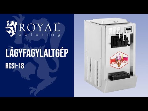 Videó - Lágyfagylaltgép - 1640 W - 23 l/h - 3 íz - Royal Catering