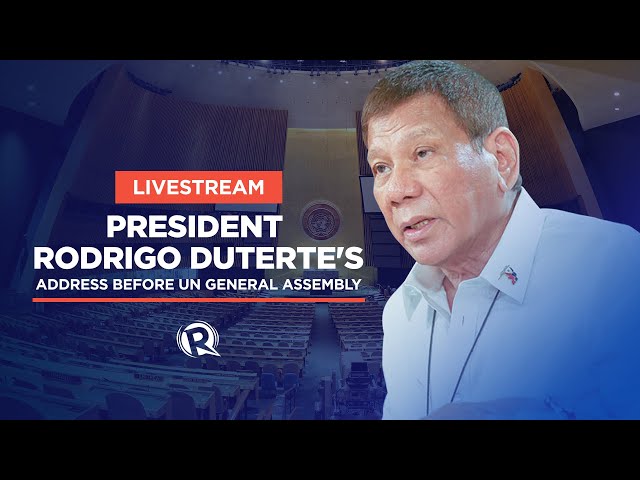 FULL TEXT: President Duterte’s speech at 2021 UN General Assembly