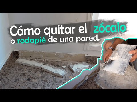 Cómo quitar el rodapié o zócalo y lucir la pared dañada | Reforma piso #2 | Español | 4k