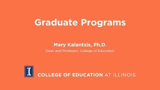 Graduate Programs at College of Education