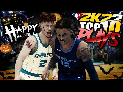 INCREDIBLY RARE PLAYS - NBA 2K22 TOP 10 PLAYS #6 - Halloween Special Putbacks & BOUNCE LOBS  @NBA 2K