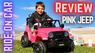 ARBELI Ride On Pink Jeep - Review with Anthony