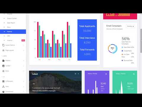 Material Dashboard Bootstrap Admin Template with LTR Light Theme