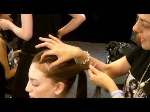Backstage Hair at Roopa Pemmaraju SS12-13 Collection Show at MBFWA