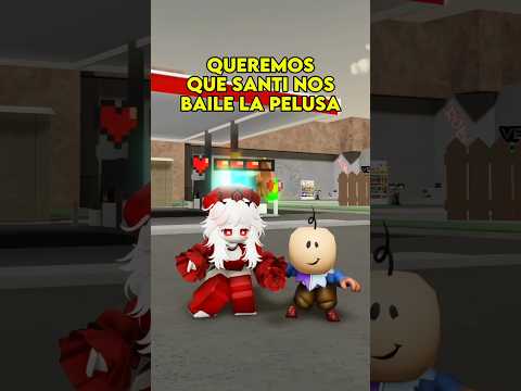 We want Santi to dance the fluff for us 🗣️ #roblox #celynnei #nabixsanti #brookhaven #humor