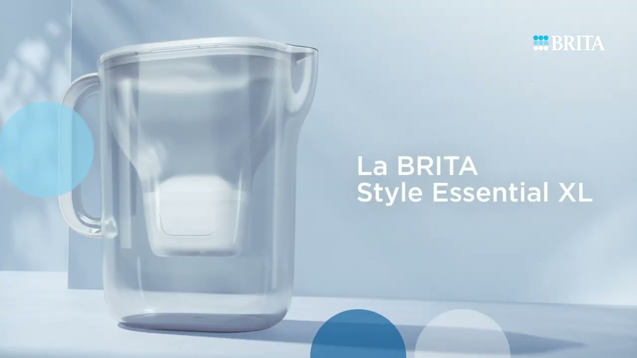 BRITA Filtre à eau Style Essential XL Transparent/Blanc