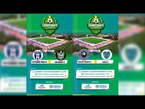 TOTTENHAM TIMBÓ F.C VS SÃO MIGUEL F.C/ CRISTAL PALACE F.C VS BOCA F.C