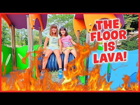 Alyssa e Azzurra: THE FLOOR IS LAVA al parco!