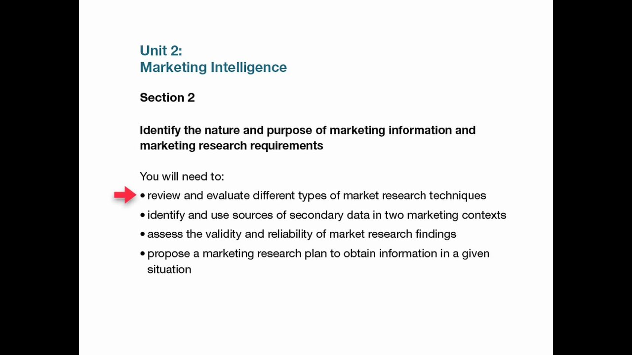 Unit 2 Marketing Intelligence Assignment Level 5