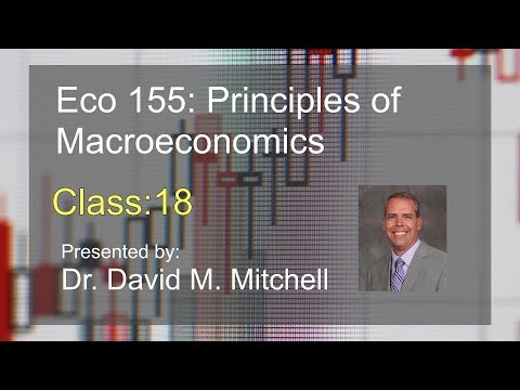 Eco 155: Principles of Macroeconomics Class 18