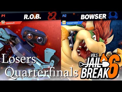 🔥VGLS Jailbreak 6 Losers Quarterfinals - Hummus (R.O.B.) Vs. SGG (Bowser) ~ April 2021