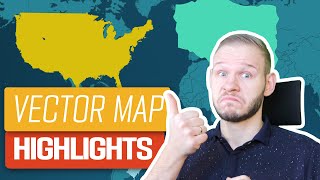 PowerPoint Vector World Map - How to Highlight and
