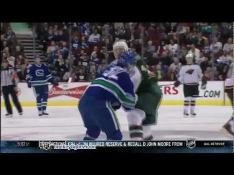Clayton Stoner vs Dale Weise Oct 22, 2011