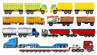 Download lagu JENIS JENIS KAROSERI TRUCK DOUBLE cargo truck dump truck tanker truck timber trailer lowbed trailer mp3