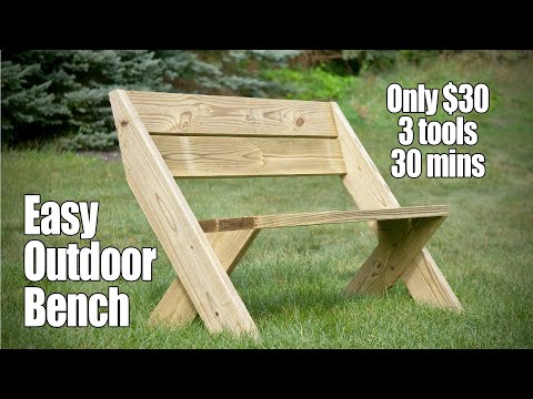 We built a Bench from 2x6s [$30 - 3 Tools - 30mins]