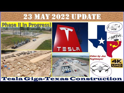 Tesla Gigafactory Texas 23 May 2022 Cyber Truck & Model Y Factory Construction Update (07:15AM)