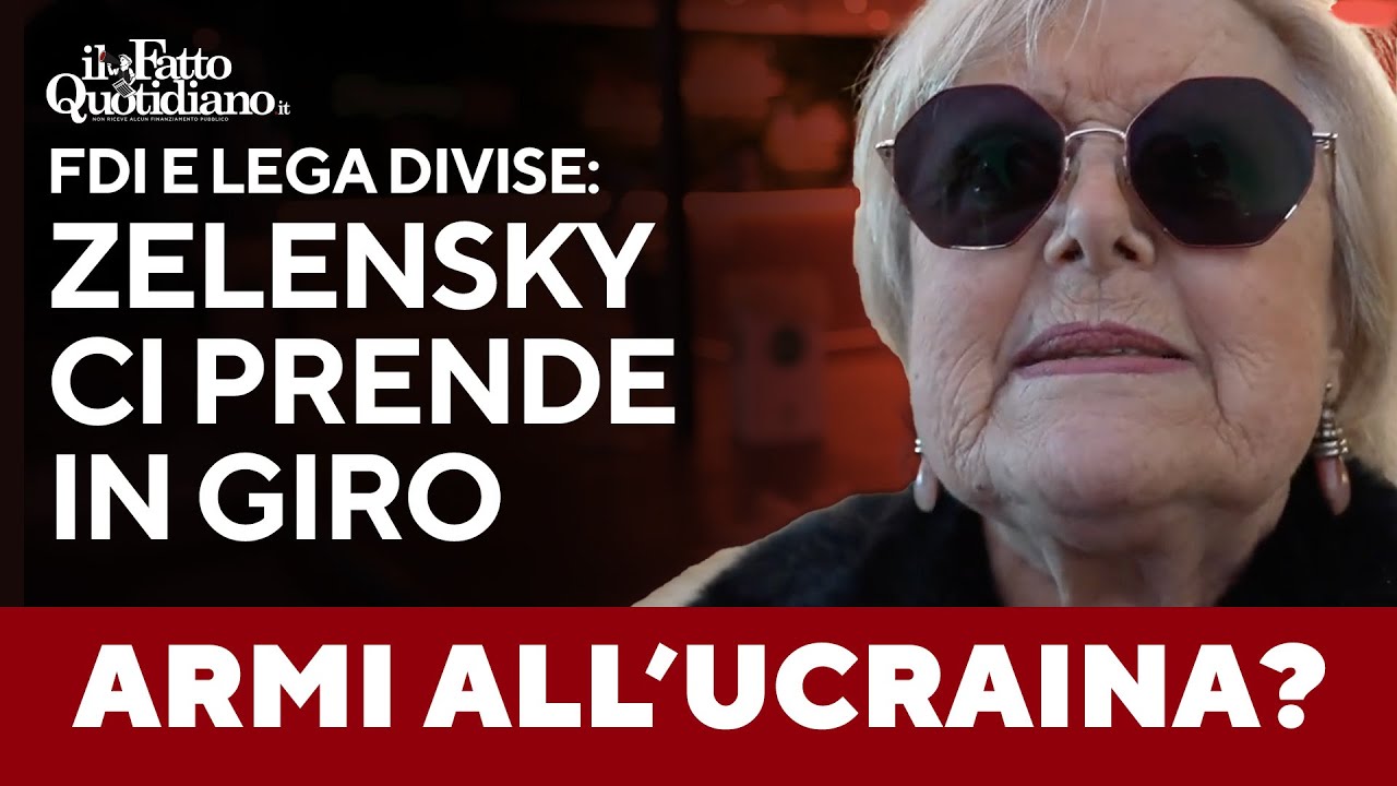 Armi sì, armi no. Base FdI e Lega divise sul sostegno a Kiev: “Zelensky? Ci sta prendendo in giro”