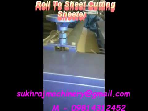 Paper roll to sheet cutting sheeter machine