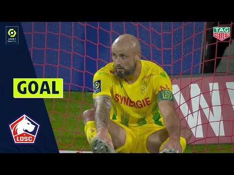 Goal Nicolas PALLOIS (43' csc - LOSC LILLE) LOSC LILLE - FC NANTES (2-0) 20/21