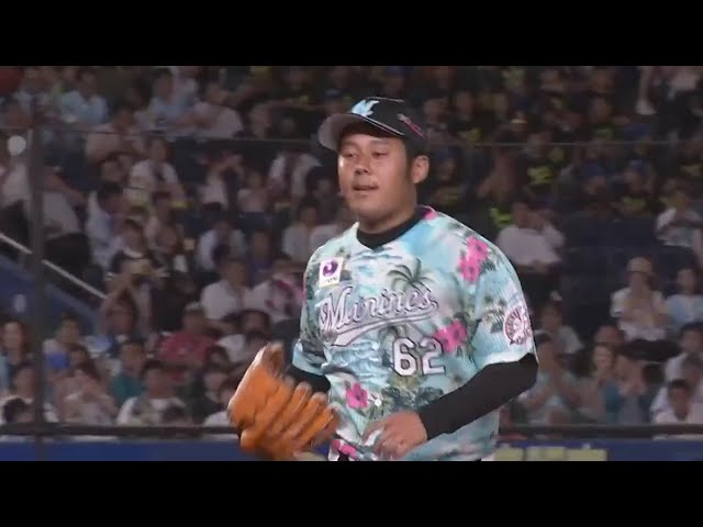 【5回表】今季初登板で大仕事‼ マリーンズ・永野 一打同点のピンチを無失点で切り抜ける‼ 2019/8/8 M-H