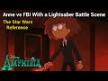 Anne Vs FBI Agent With A Lightsaber Battle Scene Amphibia S3 EP10