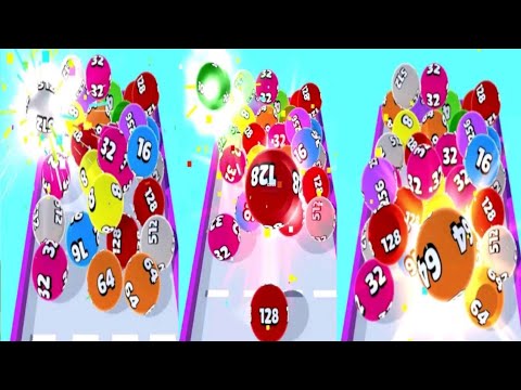 2048 Balls Merge Number Game vs Bricks Breaker - Glow Balls Vs Mega Cube: 2048 3D Merge Game