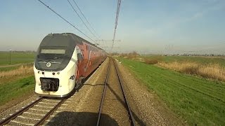 Виртуальная поездка на поезде в кабине машиниста снятая на видеорегистратор