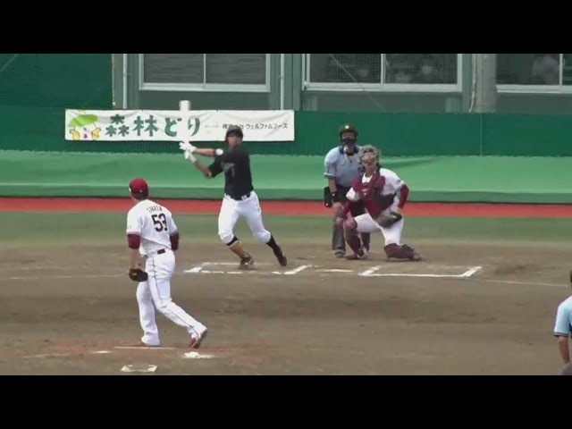 【ファーム】マリーンズ・福田秀平がセンターへ同点となる犠牲フライを放つ!! 2022年7月5日  東北楽天ゴールデンイーグルス 対 千葉ロッテマリーンズ