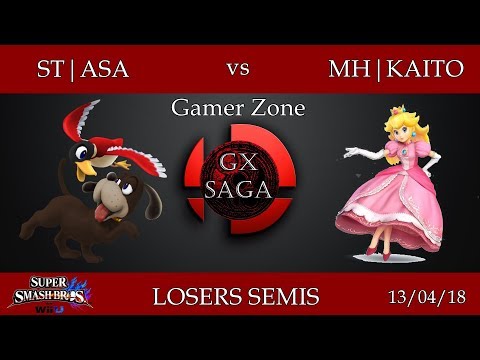 Gx Saga - ST|Asa (Duck Hunt) vs MH|Kaito (Peach) - Losers Semis
