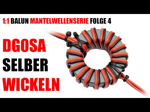 Standing wave series episode 4/5 DG0SA self-winding 1:1 Balun
