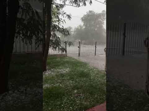 Feroz tormenta con granizo Buena Esperanza, San Luis.🎥02/03/2026 #granizo