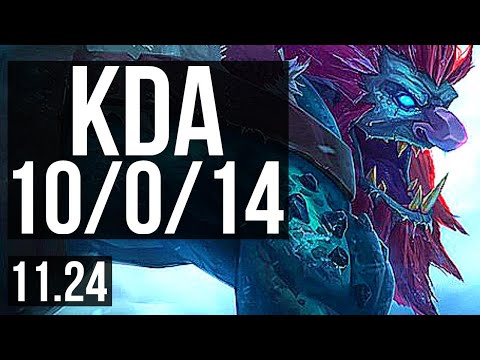 TRUNDLE vs NIDALEE (JNG) | 10/0/14, Legendary | KR Diamond | 11.24