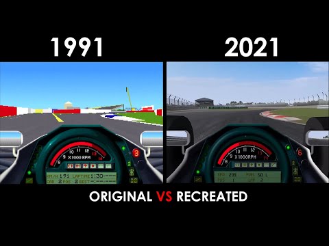 F1GP Game Recreated in 2021 - Comparision - Grand Prix Evolution